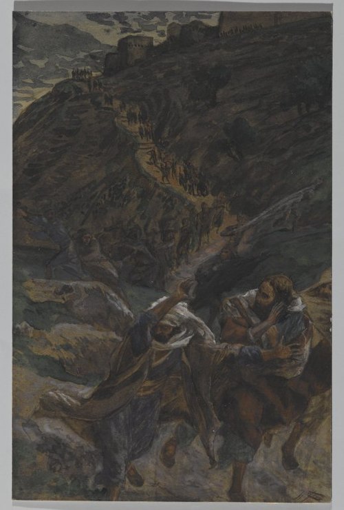 La fuite des Apôtres, 1890, James Tissot