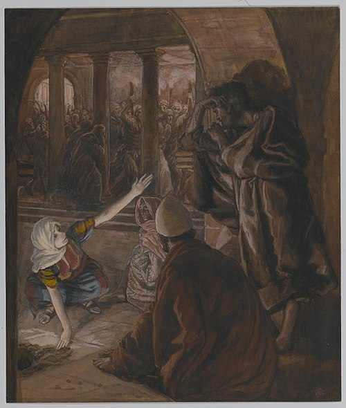 The Third Denial of Peter. Jesus' Look of Reproach, 1890, James Tissot