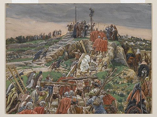 Le cortège arrivant au calvaire, 1890, James Tissot