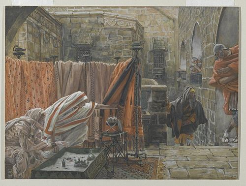 Joseph d'Arimathie va trouver Pilate pour lui demander la permission d'enlever le corps de Jésus, 1890, James Tissot