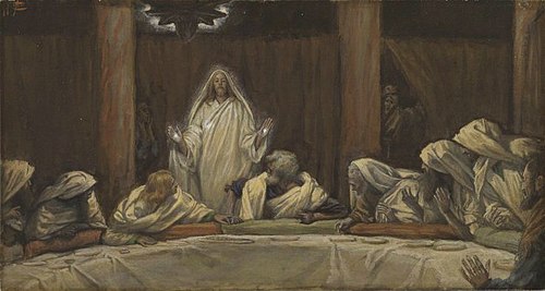 Apparition du Christ au cénacle, 1890, James Tissot