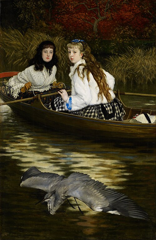 On the Thames, A Heron, 1866, James Tissot
