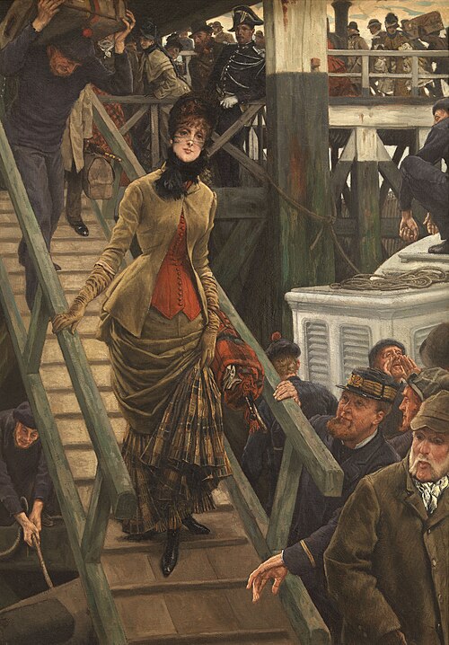 Embarquement à Calais, 1884, James Tissot
