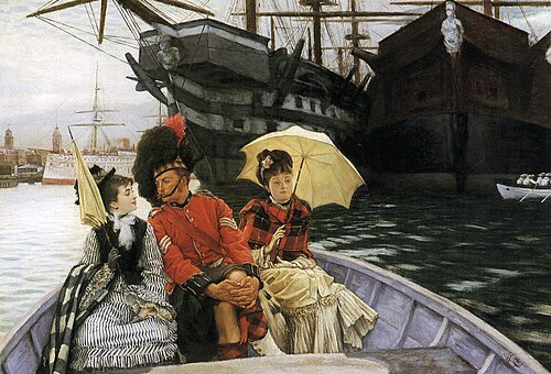 Le Chantier naval de Portsmouth, 1877, James Tissot