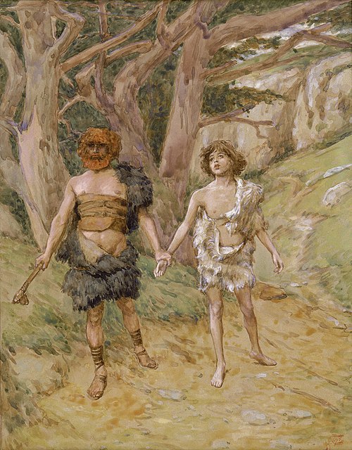 Caïn conduit Abel à la mort, 1896, James Tissot