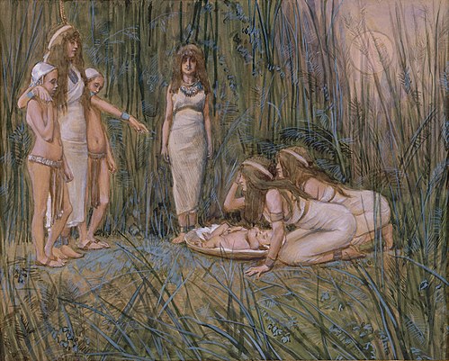 Pharaoh's Daughter Receives the Mother of Moses, 1896, James Tissot