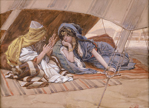 Abram's Counsel to Sarai, 1896, James Tissot