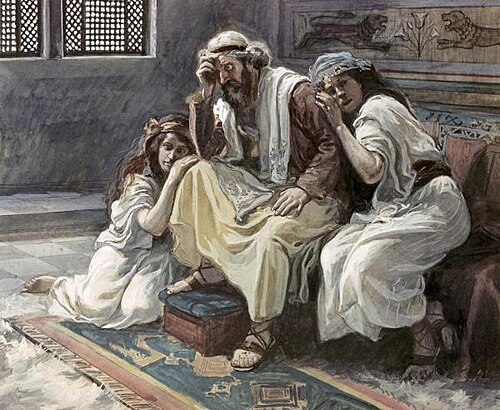 David Mourns His Son Amnon, 1896, James Tissot