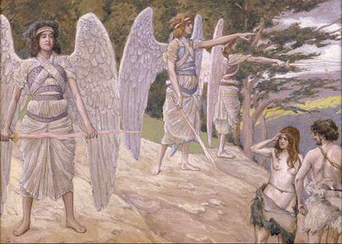 Adam and Eve Driven From Paradise, 1896, James Tissot