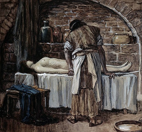 The Levite Before the Corpse of His Wife, 1896, James Tissot
