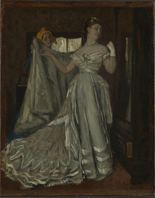 Lady and Chambermaid, 1870, James Tissot