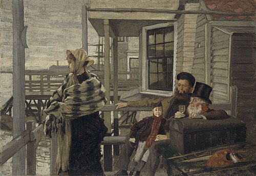 The Three Crows Inn, Gravesend, 1873, James Tissot