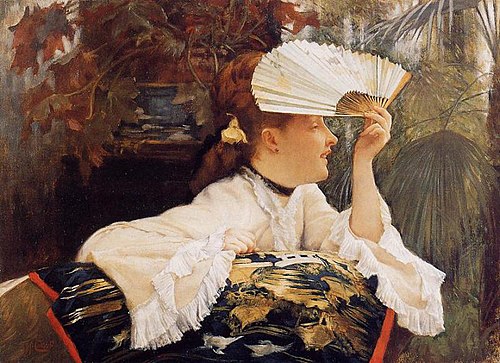 The Fan, 1875, James Tissot