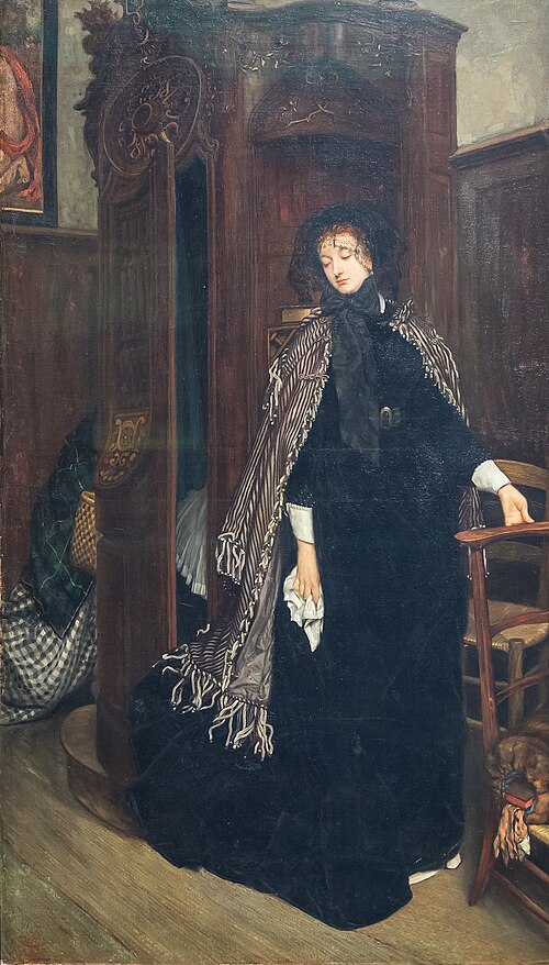 Leaving the Confessional (In Church), 1865, James Tissot