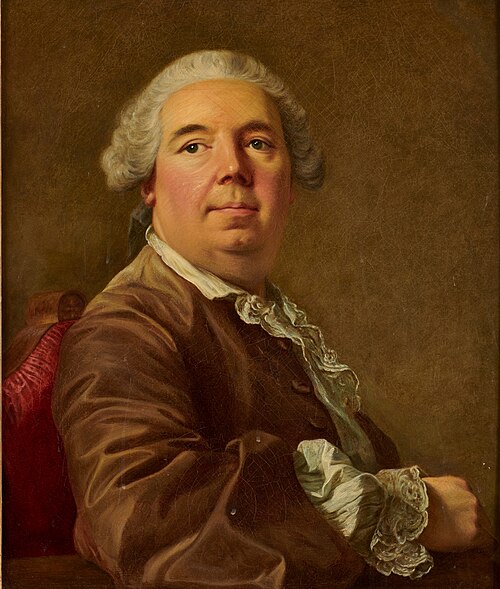 Portrait de François Louis Colins, chargé de l’entretien des Tableaux du Roi, 1755, Louis-Michel van Loo
