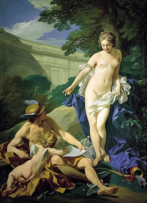 Venus, Cupid and Mercury, 1748, Louis-Michel van Loo