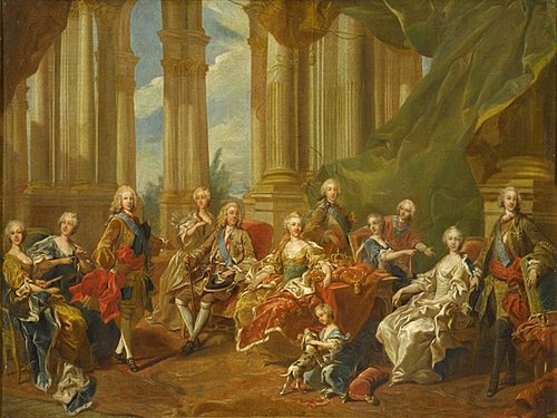 Philippe V roi d'Espagne et sa famille, 1738, Louis-Michel van Loo