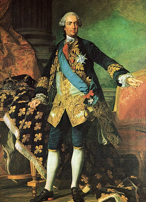 Portrait of Louis XV bearing the cross of the Order of the Holy Spirit, 1763, Louis-Michel van Loo