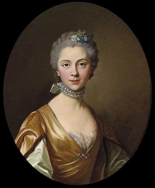Portrait d'une jeune femme, 1759, Louis-Michel van Loo