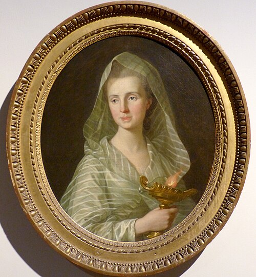 Madame Virginia Parker, épouse du peintre Joseph Vernet, 1767, Louis-Michel van Loo