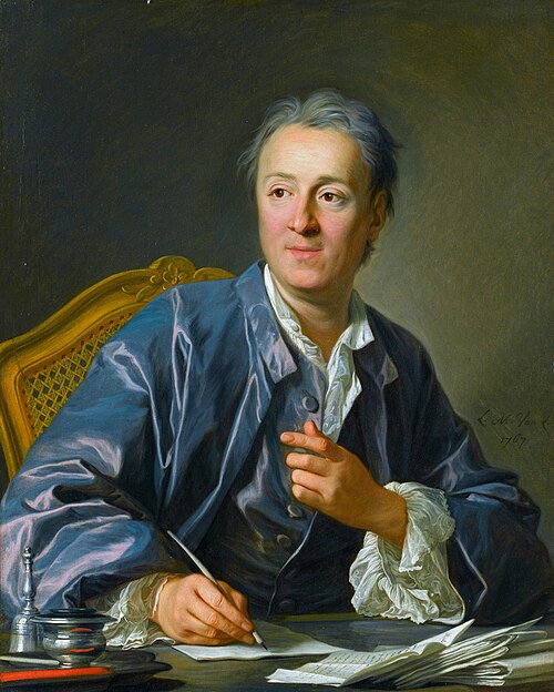 Denis Diderot, écrivain, 1767, Louis-Michel van Loo