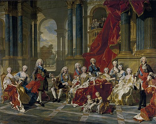 La famille de Philippe V, 1743, Louis-Michel van Loo