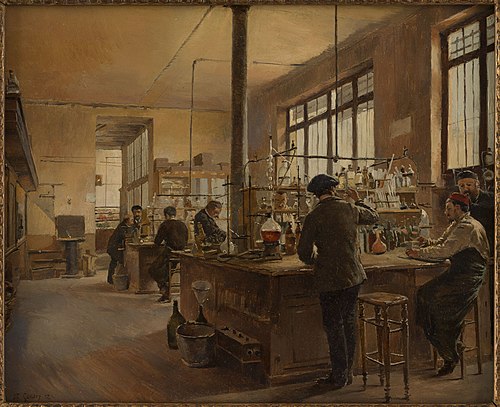 Le laboratoire municipal (préfecture de police, boulevard du Palais), 1887, Ferdinand Gueldry