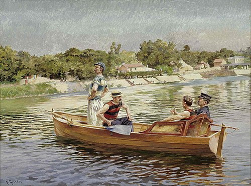 Promenade en yole, 1906, Ferdinand Gueldry