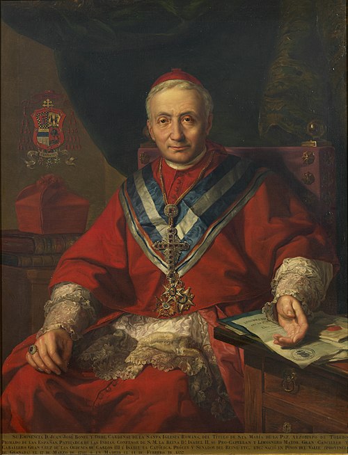Cardinal Juan José Bonel y Orbe, 1850, Bernardo López Piquer