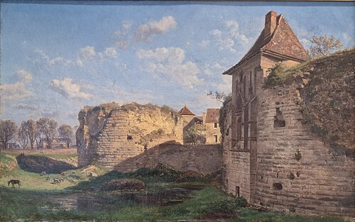 Vue du château de Dijon, , Pierre-Alexandre Jeanniot