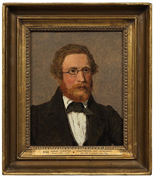 The Artist Just Jerndorff, 1838, Christen Købke