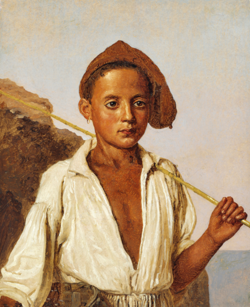 A little boy from Capri., 1844, Christen Købke