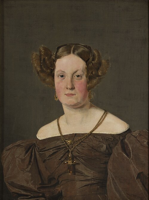 Mrs Th Petersen, née Roepstorff, 1833, Christen Købke