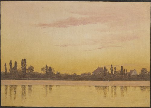 Dosseringen seen from the Sea, 1837, Christen Købke
