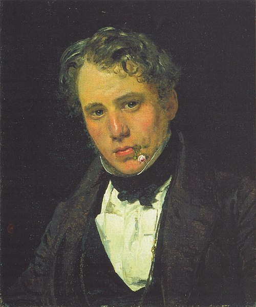 Portrait of the Painter Wilhelm Marstrand, 1836, Christen Købke