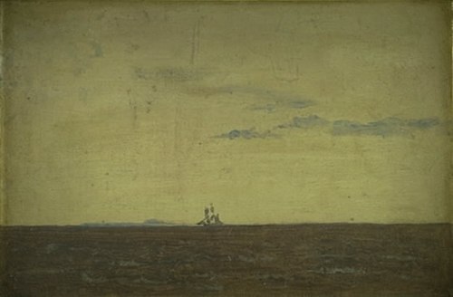 Seascape. Sky at Sunset, 1837, Christen Købke