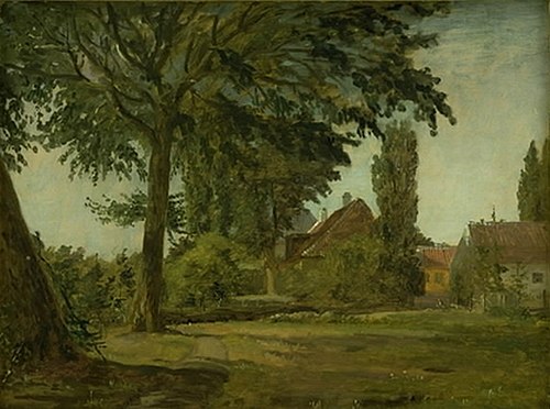 View of Falkonerallé outside Copenhagen, 1846, Christen Købke