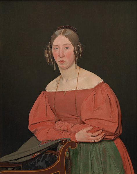 Portrait of the Artist´s Sister, Cecilie Margrethe Petersen,  née Købke, 1835, Christen Købke