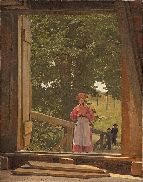Vue du haut d'un grenier à blé, 1831, Christen Købke