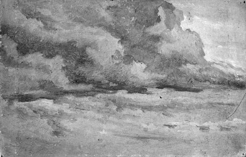 Studie af skyer, 1842, Christen Købke
