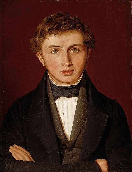 Portrait of Hans Peter Købke, the Artist's Brother, 1841, Christen Købke