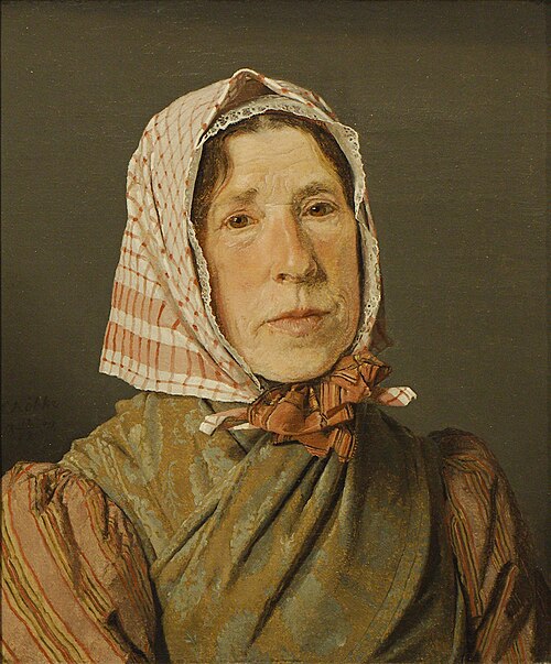 Portrait of old Peasant Woman, 1832, Christen Købke