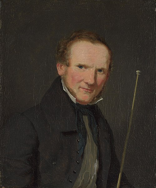 Portrait of Wilhelm Bendz, 1830, Christen Købke