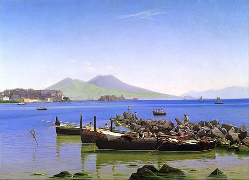 Bay of Naples, 1843, Christen Købke
