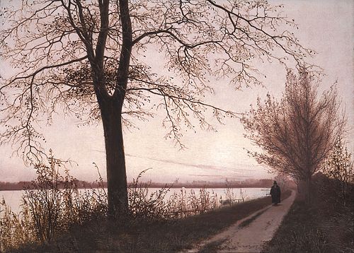 Matin d'automne sur le lac Sortedam, 1838, Christen Købke