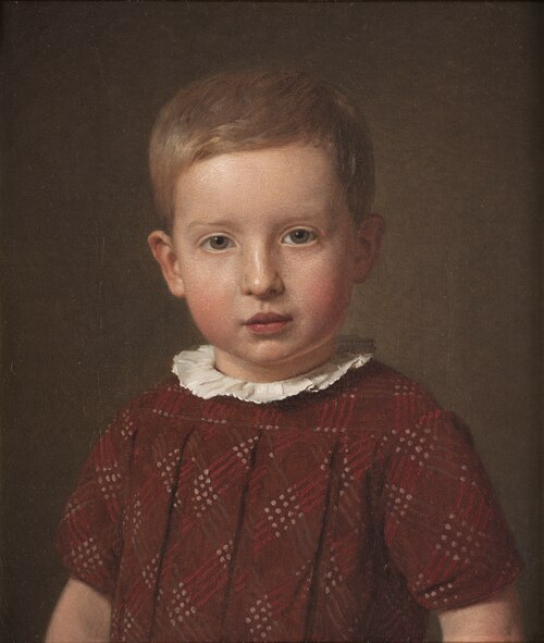 Headmaster J. Krohn as a child, the artist's nephew, 1846, Christen Købke