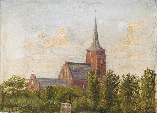 Nakskov Church, 1841, Christen Købke