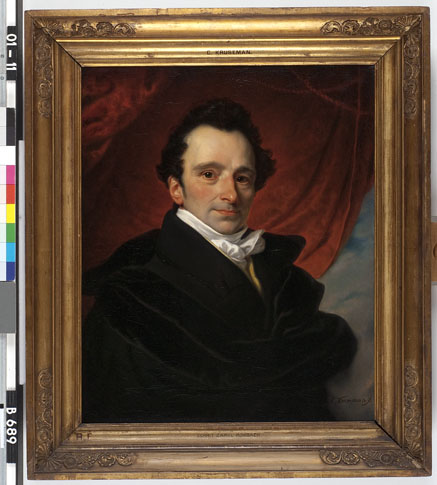 Portrait d'acteur Gerrit Carel Rombach (1784-1833), 1829, Cornelis Kruseman
