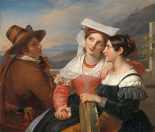 Of One Heart, 1830, Cornelis Kruseman