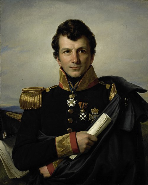 Portrait of Johannes, Graaf van den Bosch, Governor-General of the Dutch East Indies, Minister of th, 1829, Cornelis Kruseman